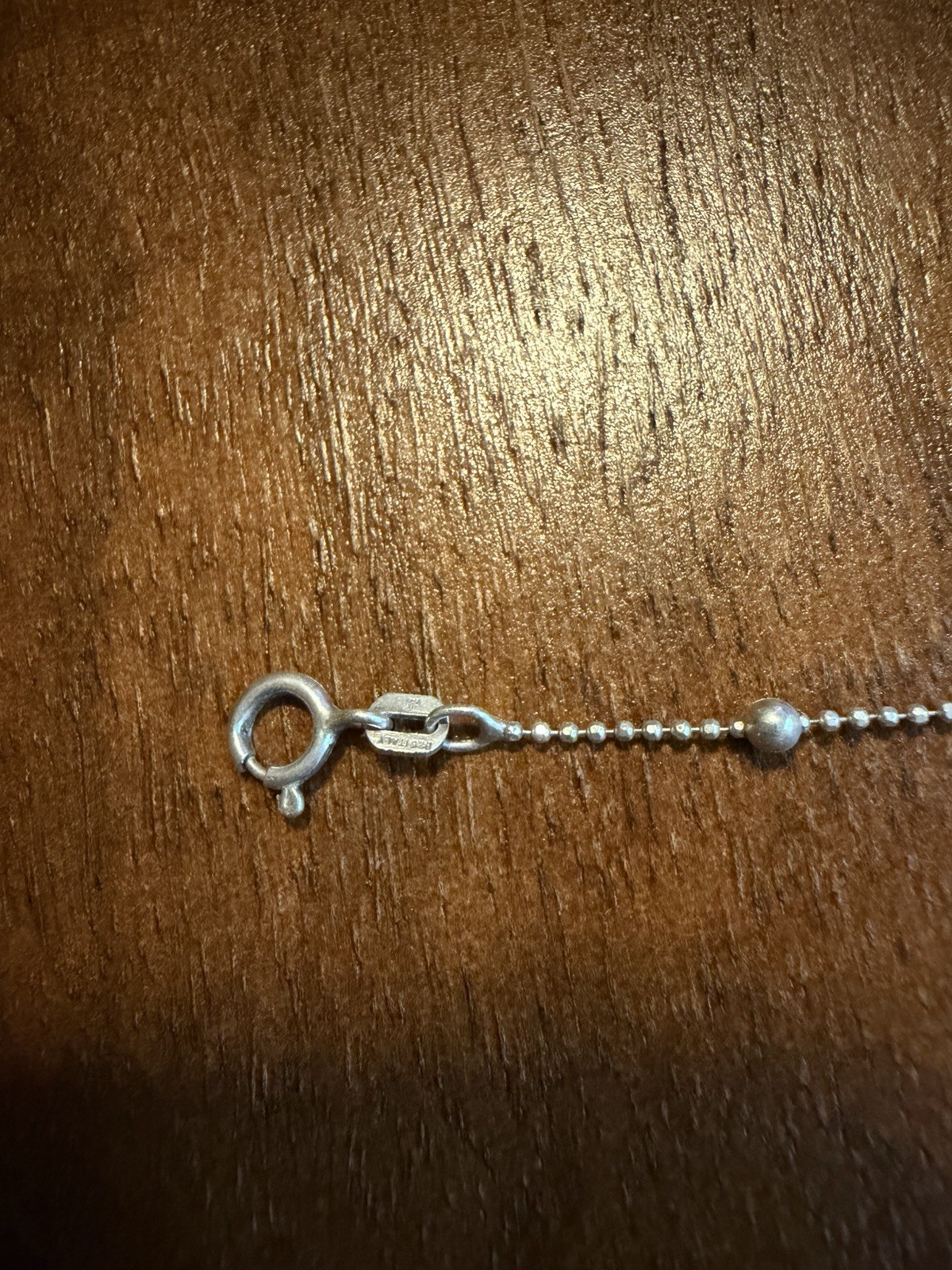 Sterling Silver 925 Station Ball Choker Necklace Chain