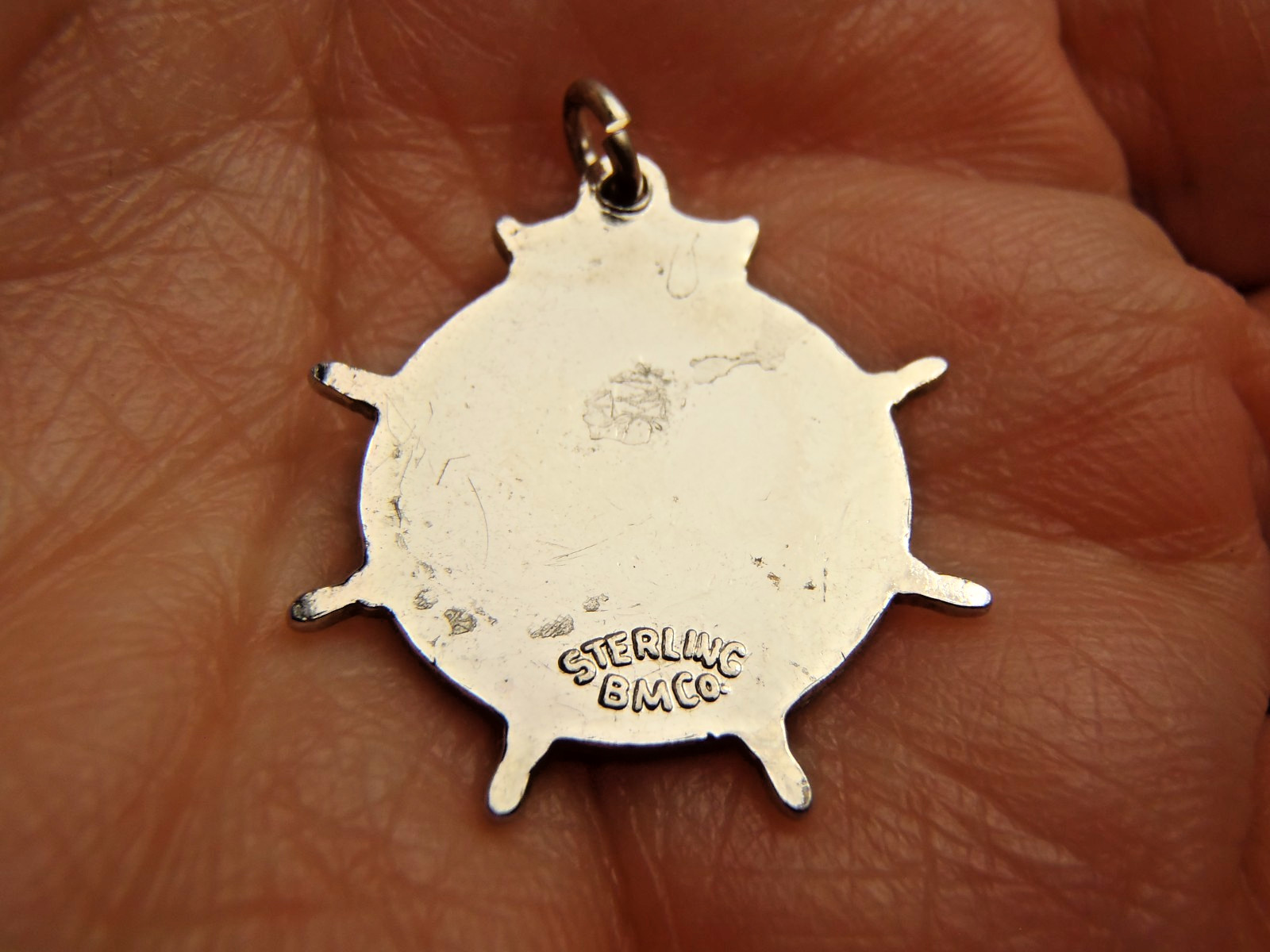 Welland Canal 150th Anniversary Sterling Silver Enamel Charm from 1979 Free Ship