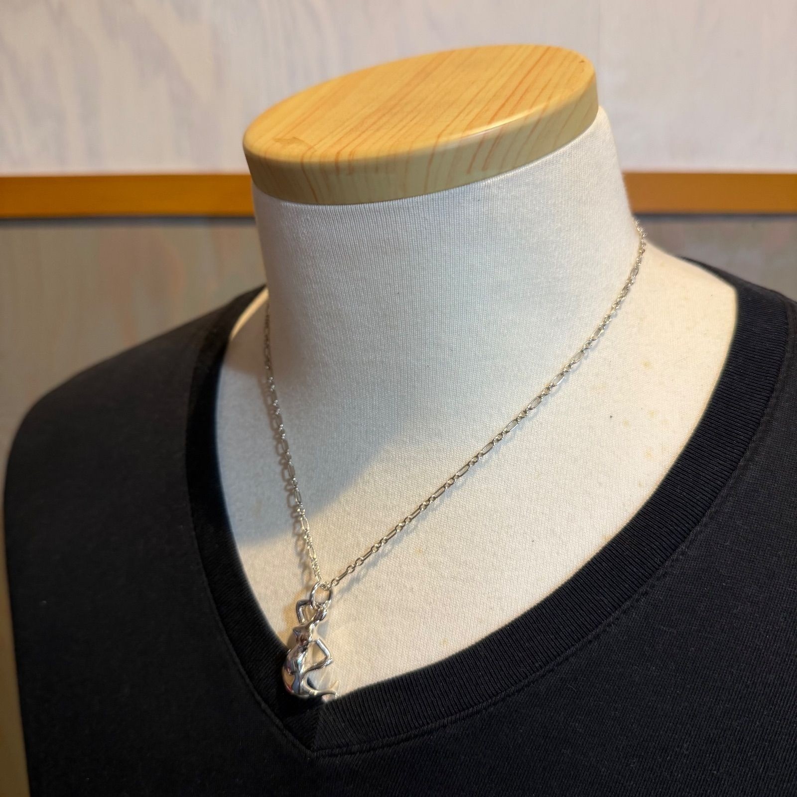 Georg Jensen Mermaid Pendant Necklace No.20 Silver 925 Discontinued Collectors