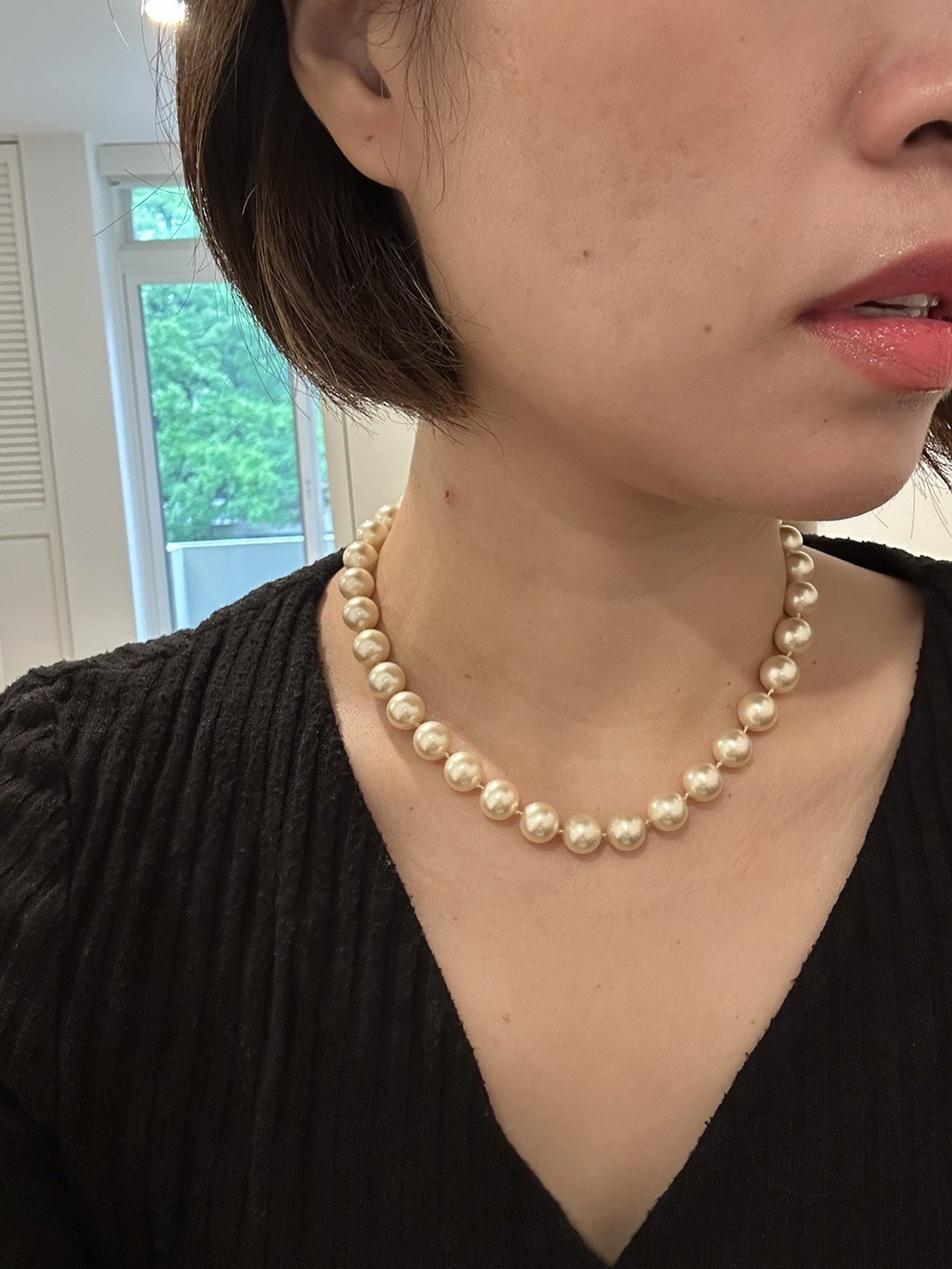 South Sea Pearl – Yellow Necklace – No Box