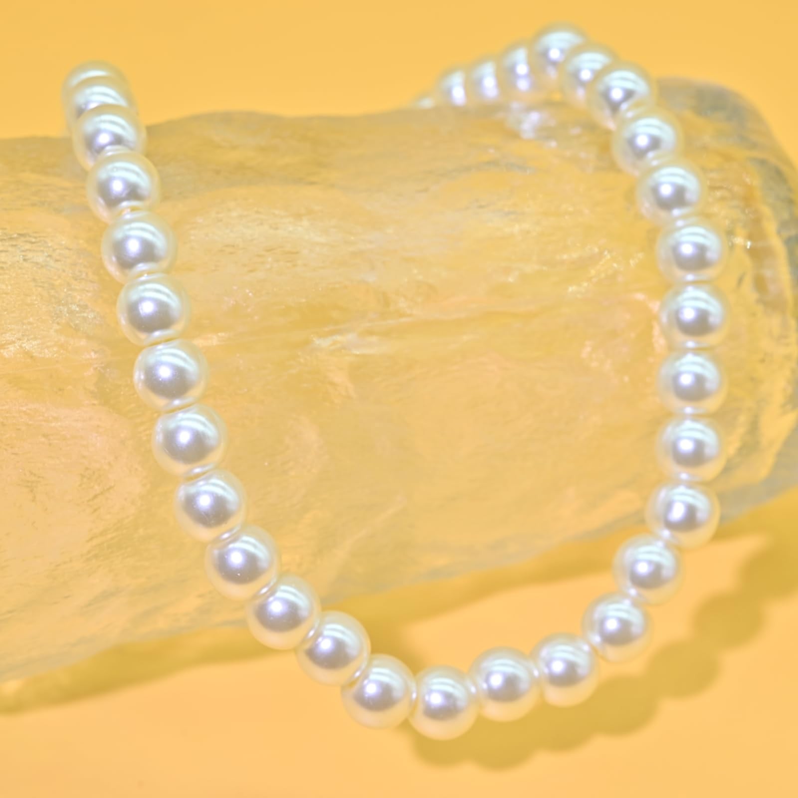 Colorful Mood Choker Baroque Bead Imitation Pearls Necklace, Women, Adults – 04