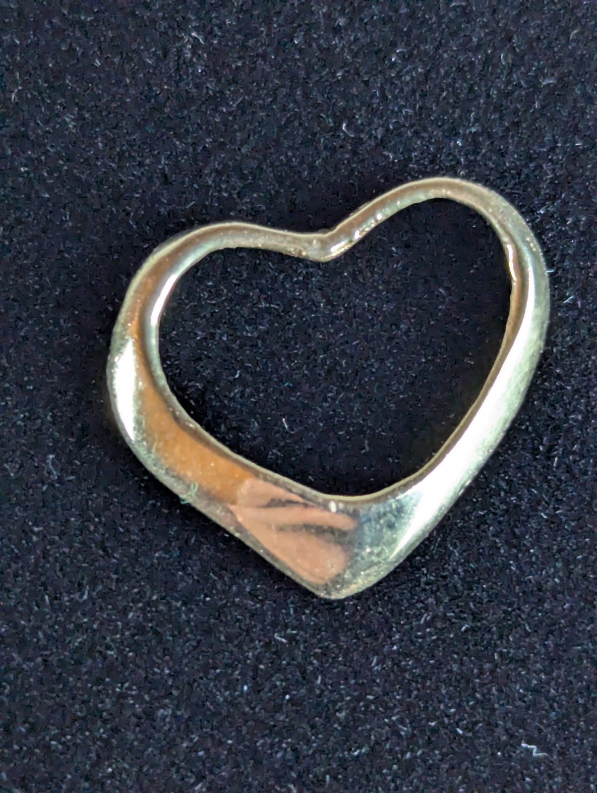 Vintage 14K SOLID Yellow Gold Heart Love Pendant Anniversary Charm Gift!