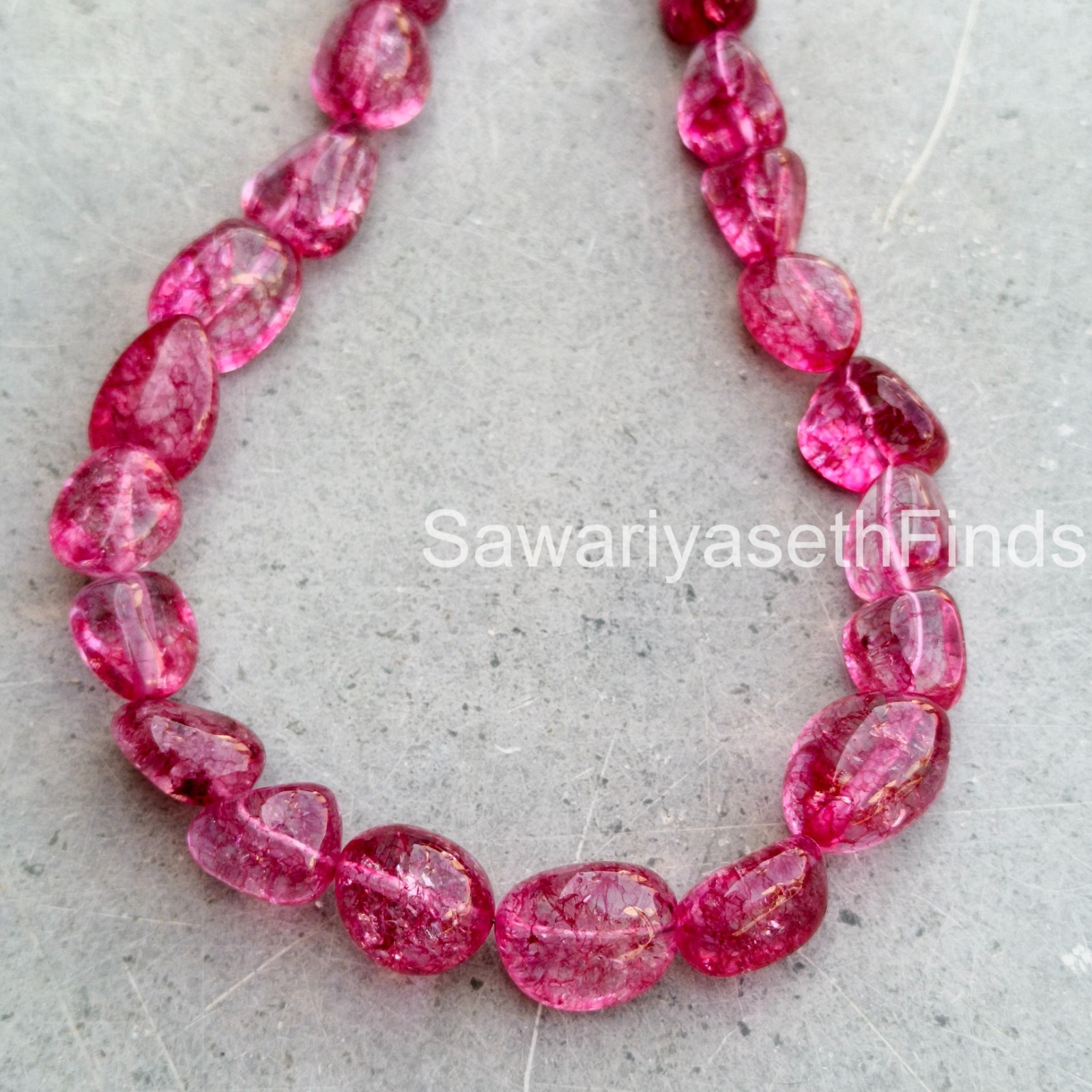 Handmade Pink Tourmaline Nugget Necklace, Raw Gemstone, Sterling Silver Clasp
