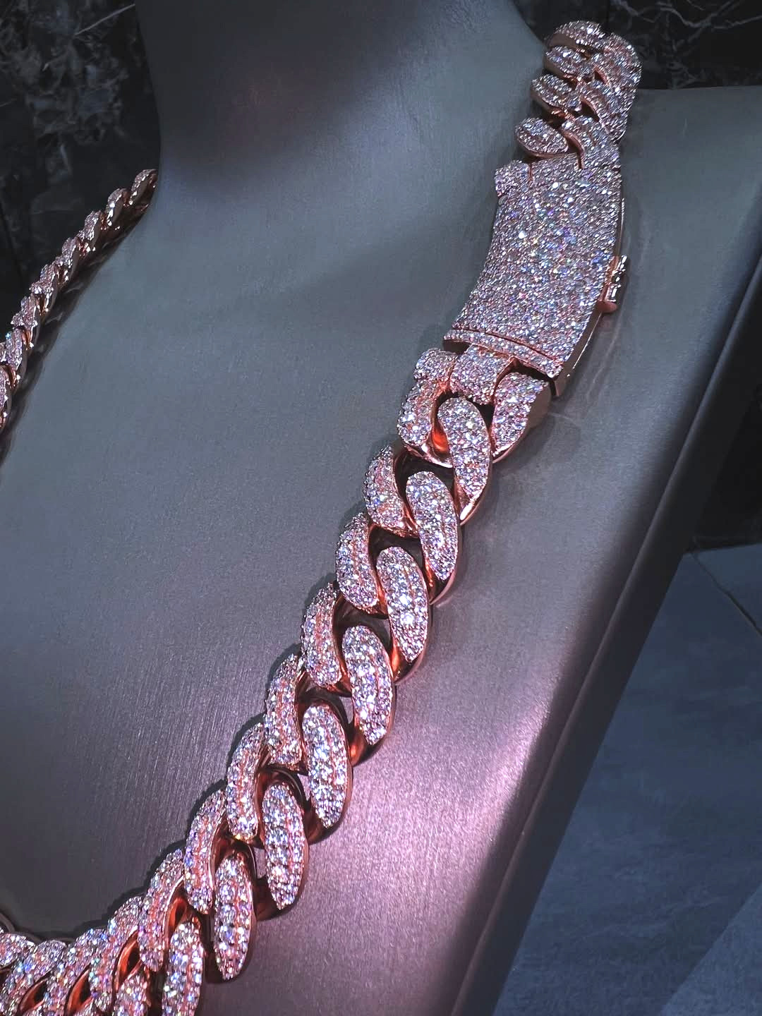PASS TESTER 16mmX 24inch MOISSANITE Miami Cuban Link Chain 925 Silver Necklace