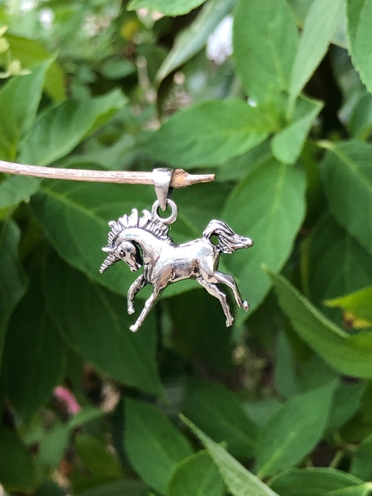 Unicorn Pendant Sterling Silver 925 26mm(1.02″)