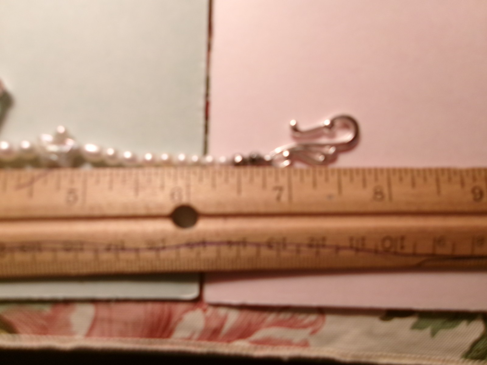 PEARL BRACELET WITH REAL PEARLS I MADE THIS ONE LARGE WRIST