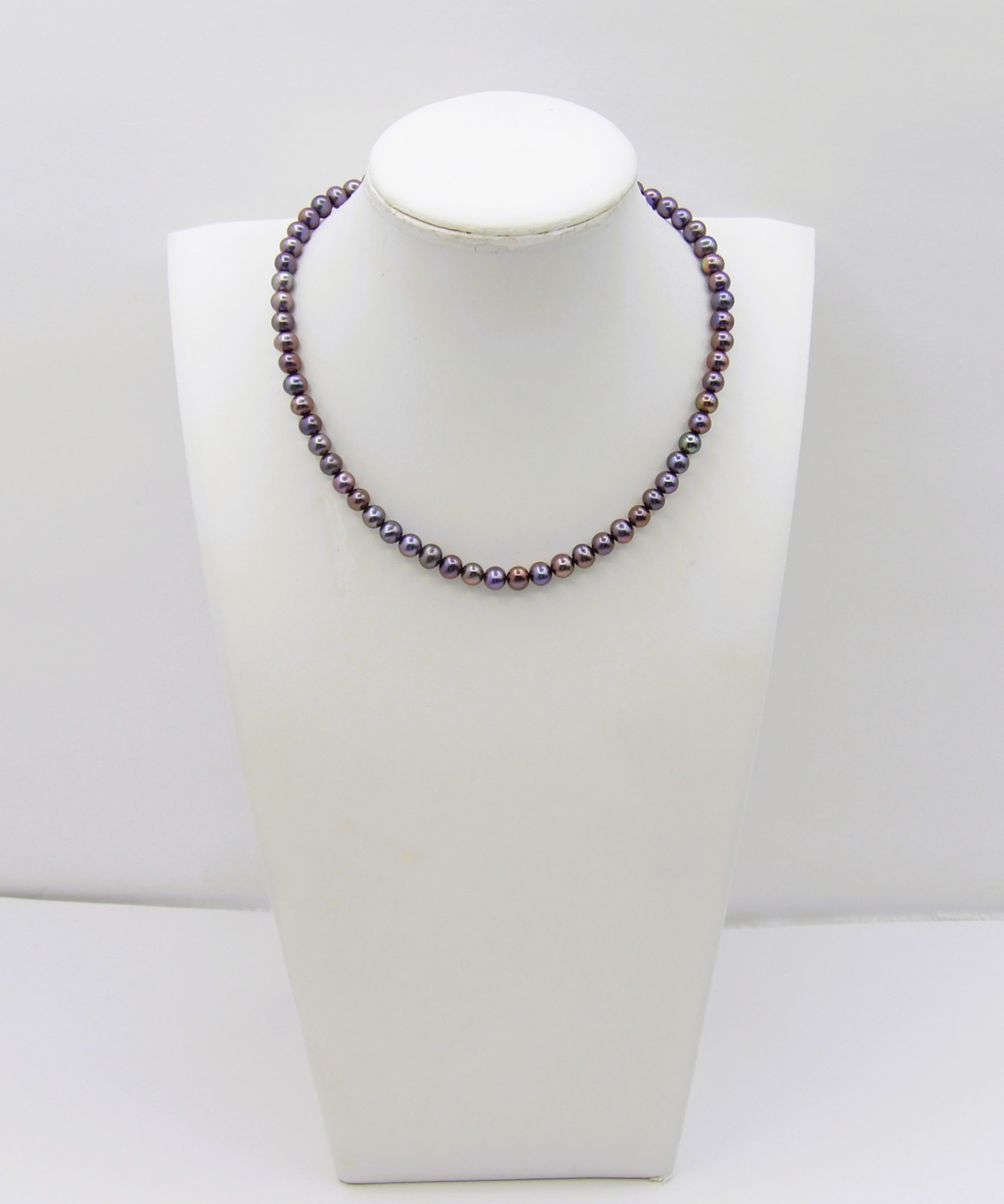 14 inches Long HQ Dark Potato Genuine Freshwater Pearl Necklace Jewelry NK899