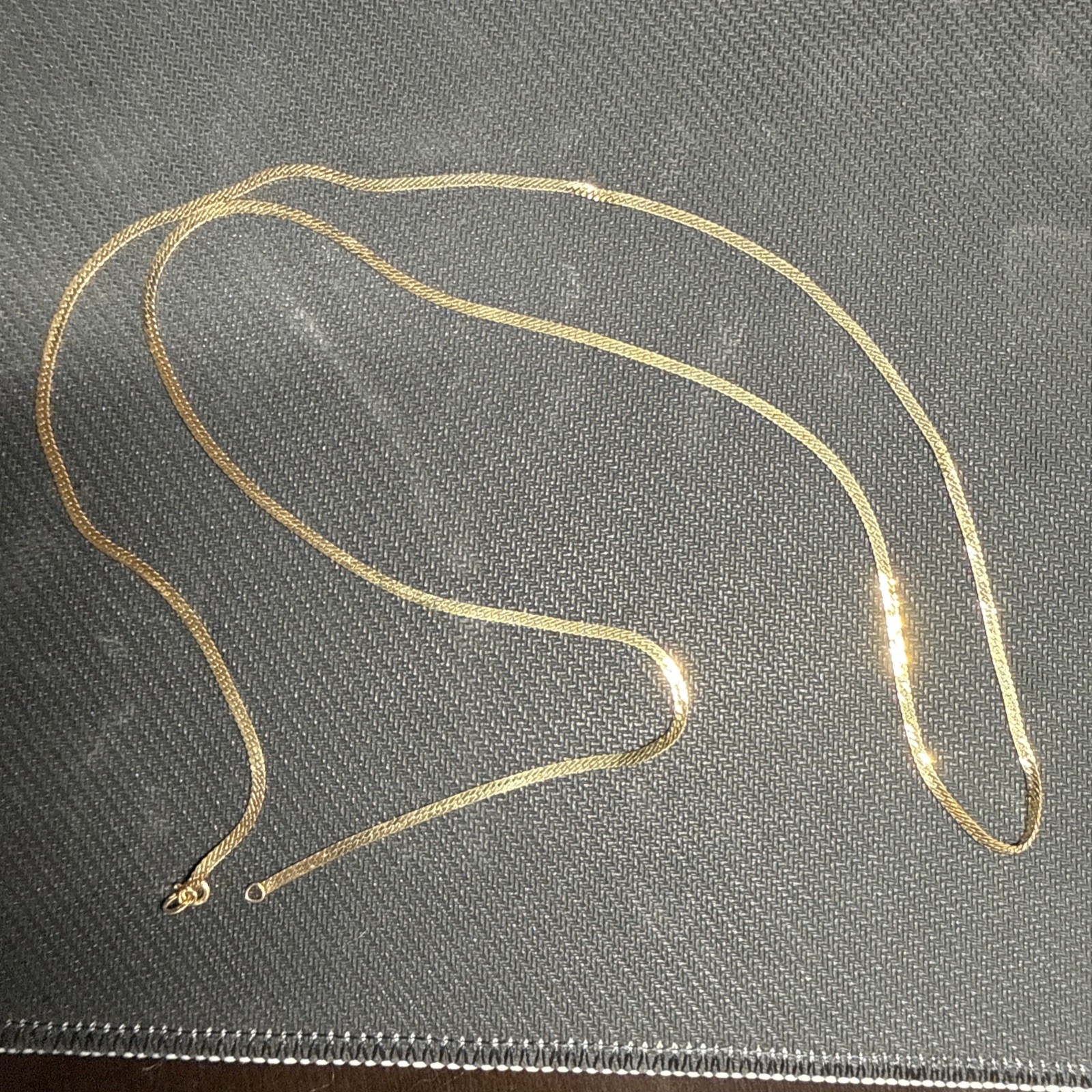 14K Necklace herringbone — 29” & 8.54 Grams— FREE SHIPPING