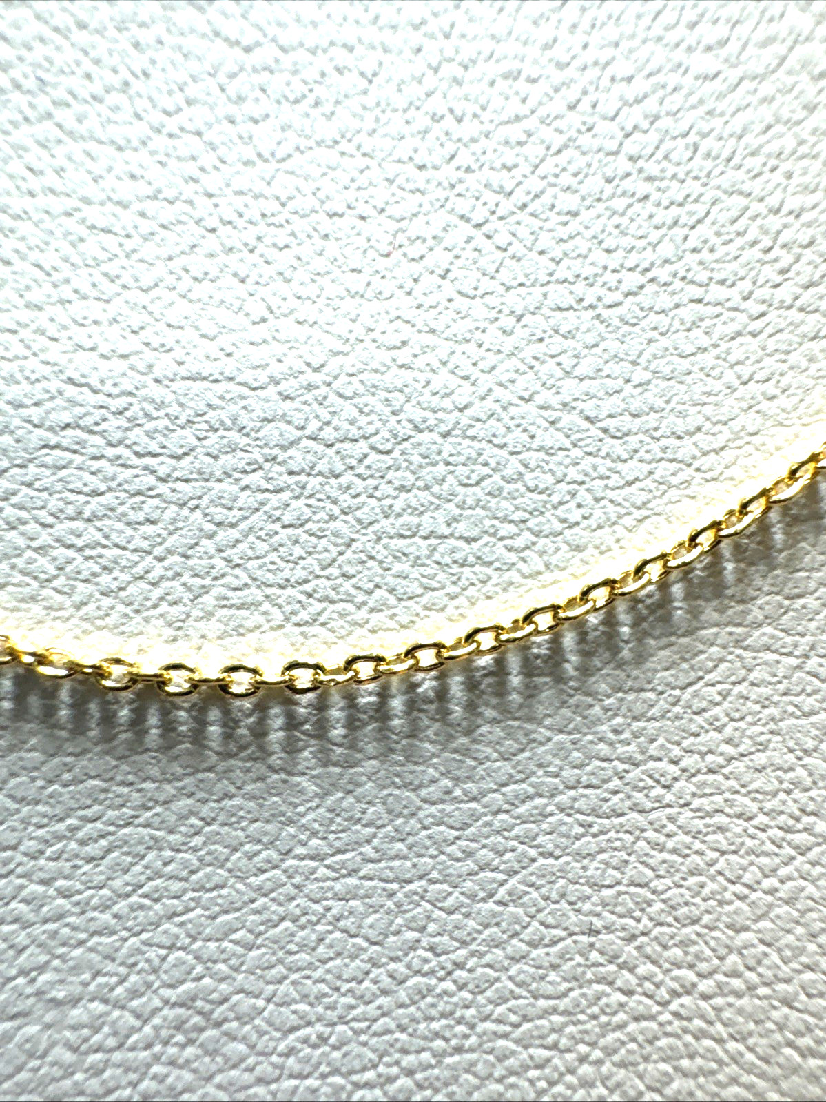 Real 10K Yellow Gold 18” Cable Chain Necklace 1mm Dainty Italy Solid Gold New