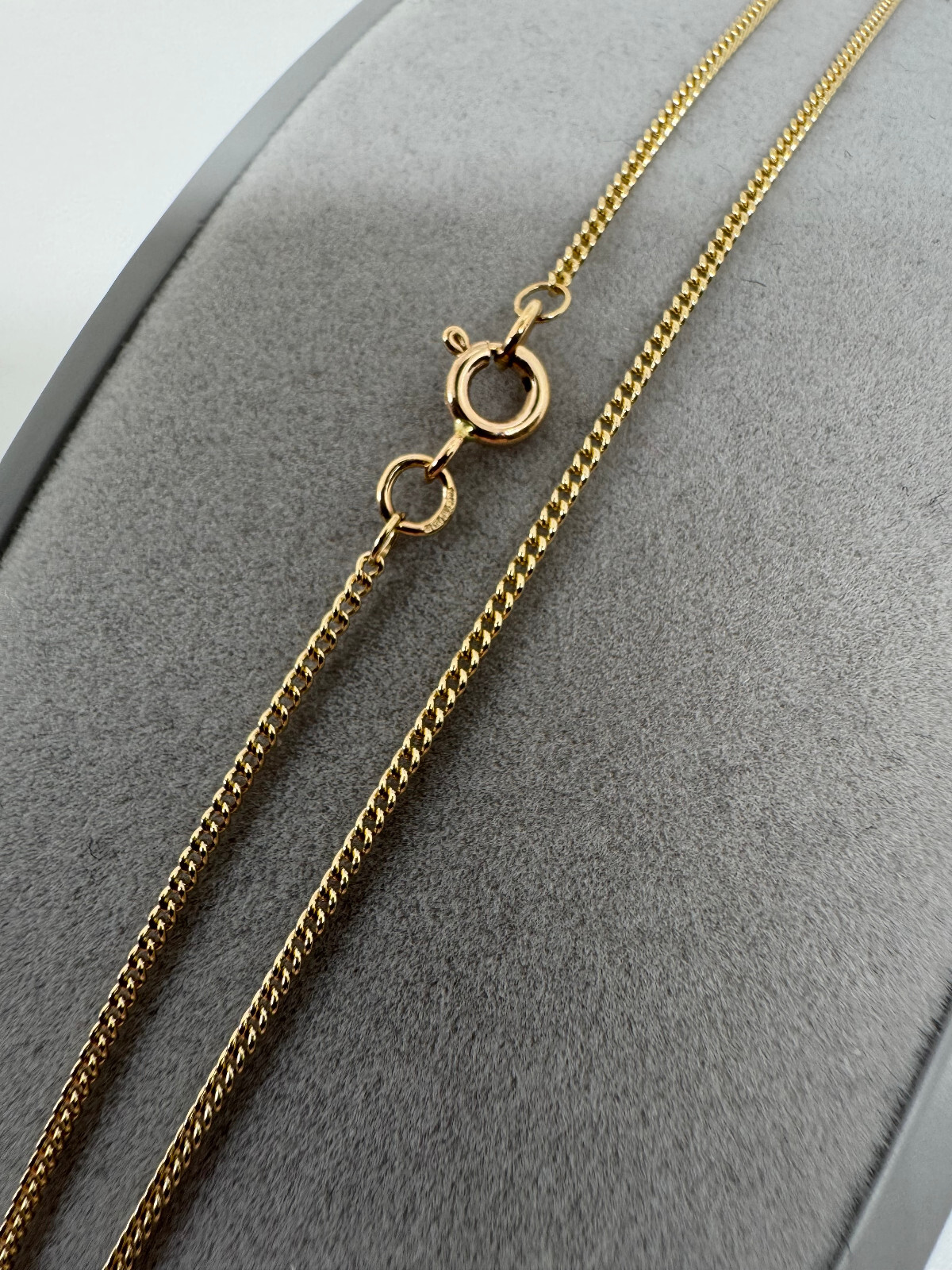 ❤️🇬🇧😍 9ct Yellow Gold 1.4mm Curb Link Chain 28″ / 70cm MADE IN UK 🇬🇧 (G16C)