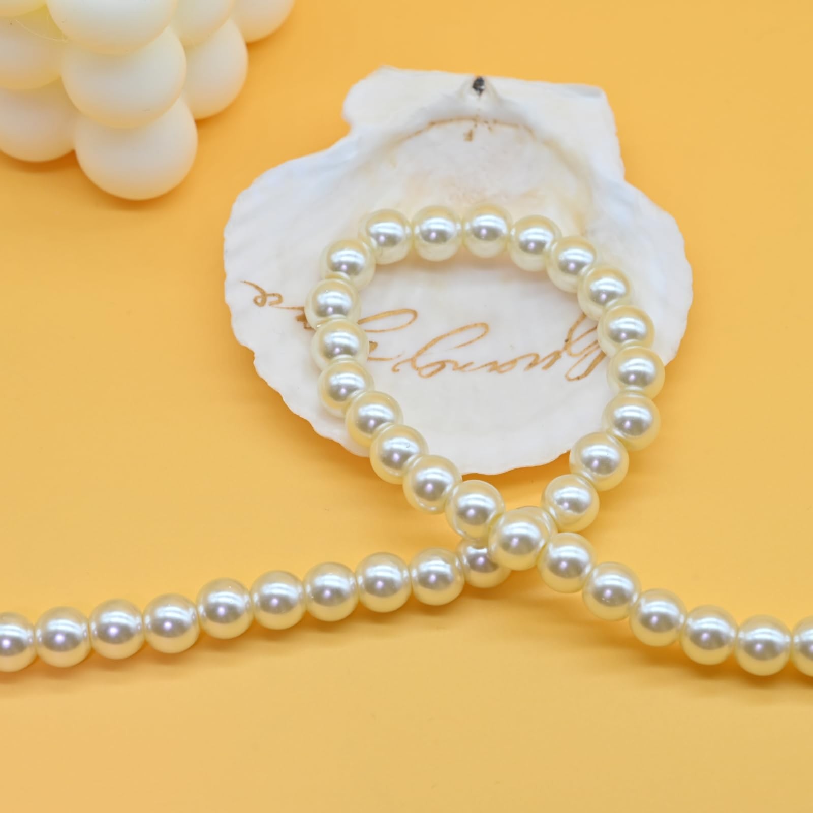 Colorful Mood Choker Baroque Bead Imitation Pearls Necklace, Women, Adults – 04