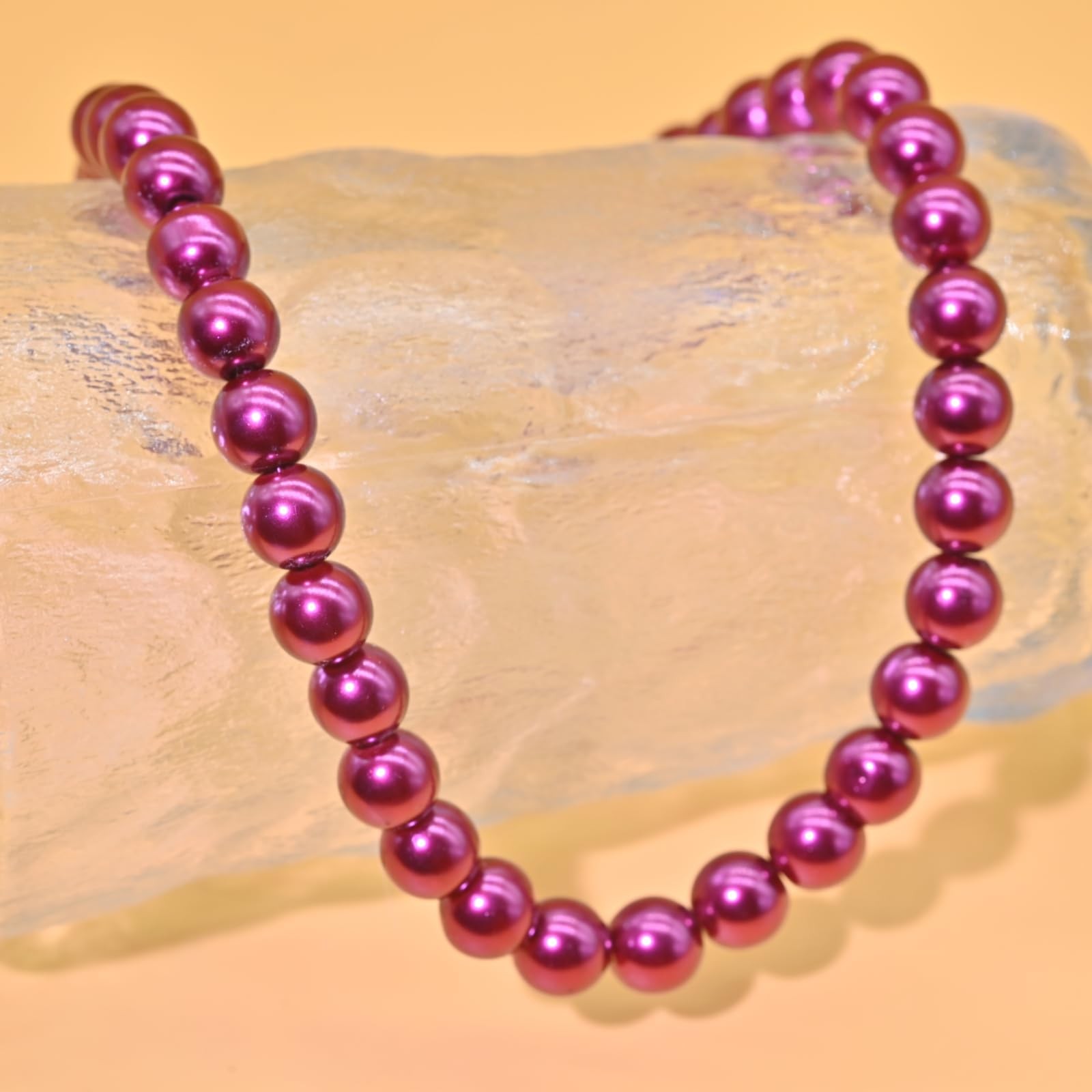 Colorful Mood Choker Baroque Bead Imitation Pearls Necklace, Women, Adults – 02