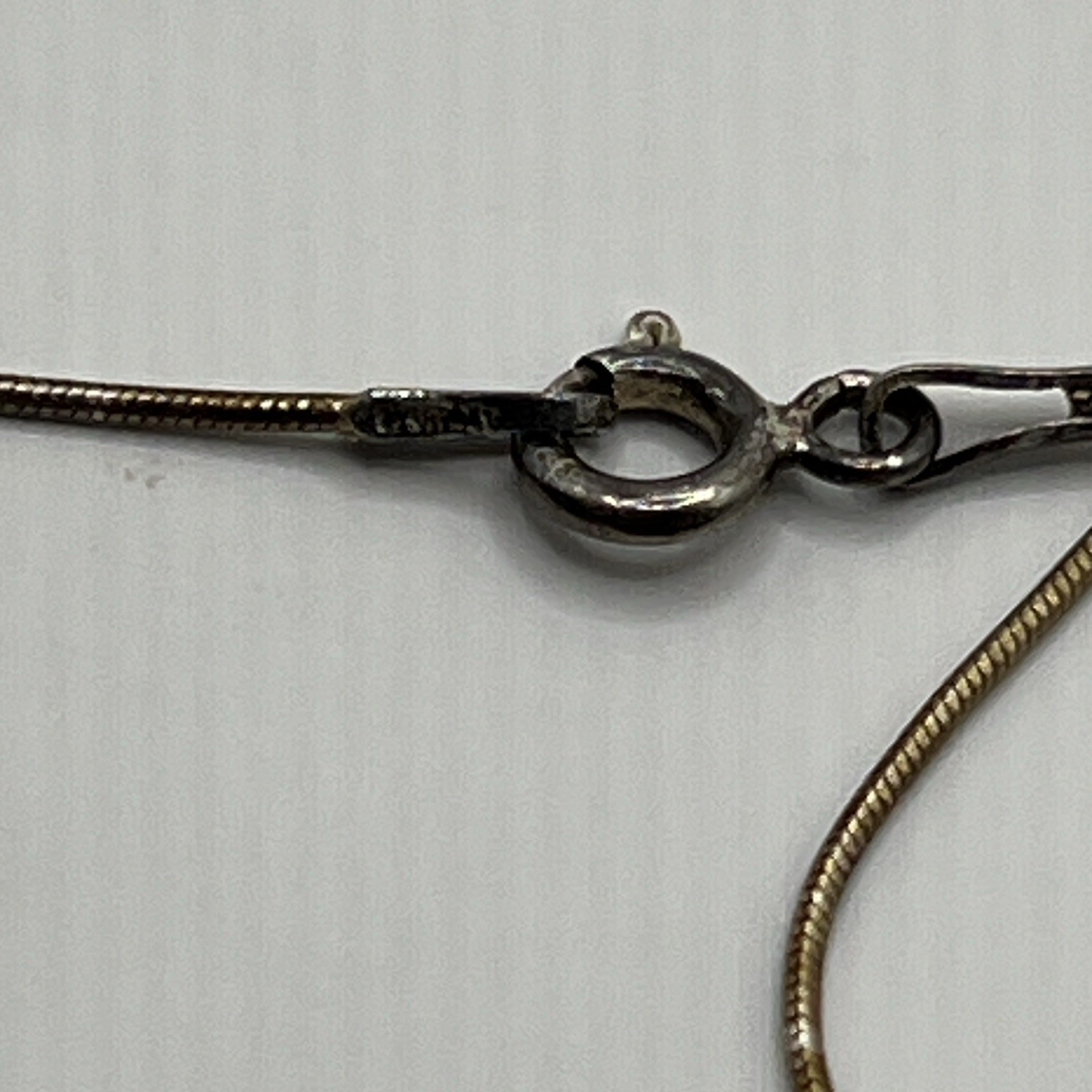 Vintage .925 Sterling Silver Sea Turtle Pendant 18” Rope Chain Necklace 5.9g