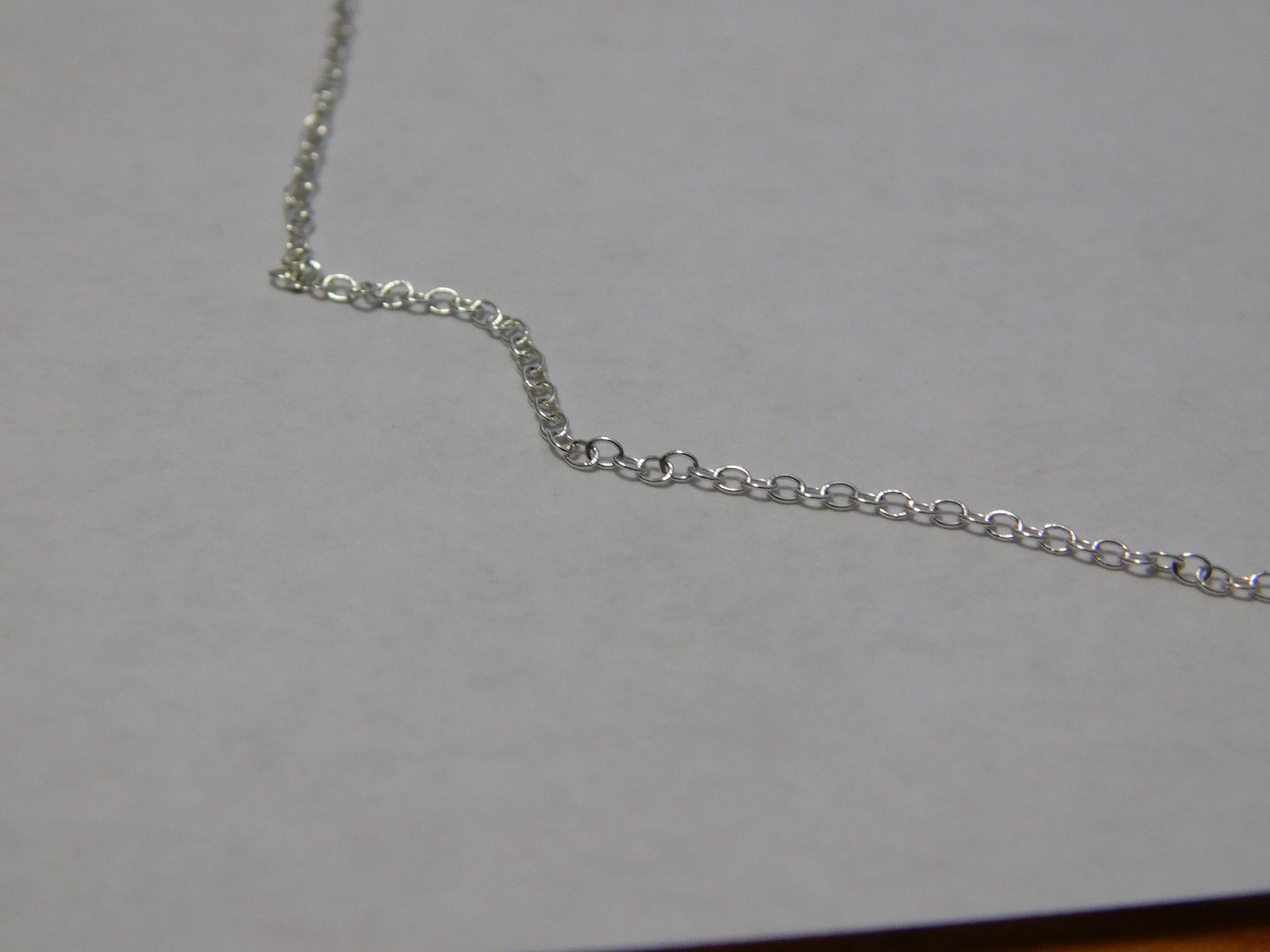 Unbranded Dainty Sterling Silver 925 HAN Chain Necklace 18″ Pre-owned
