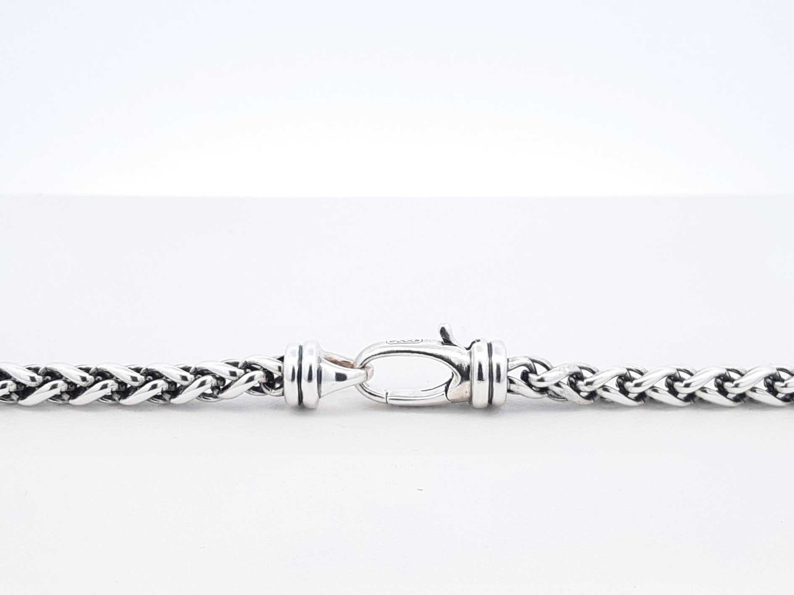 David Yurman Wheat Chain Necklace In Sterling Silver 32.8g 22 Inch Fw0426loxdu