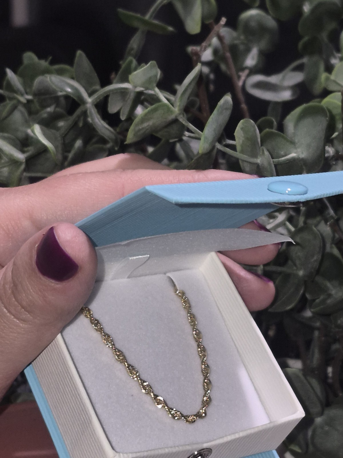 10k Solid Gold Hollow Diamond Cut Rope Chain Necklace 2.5mm 16in