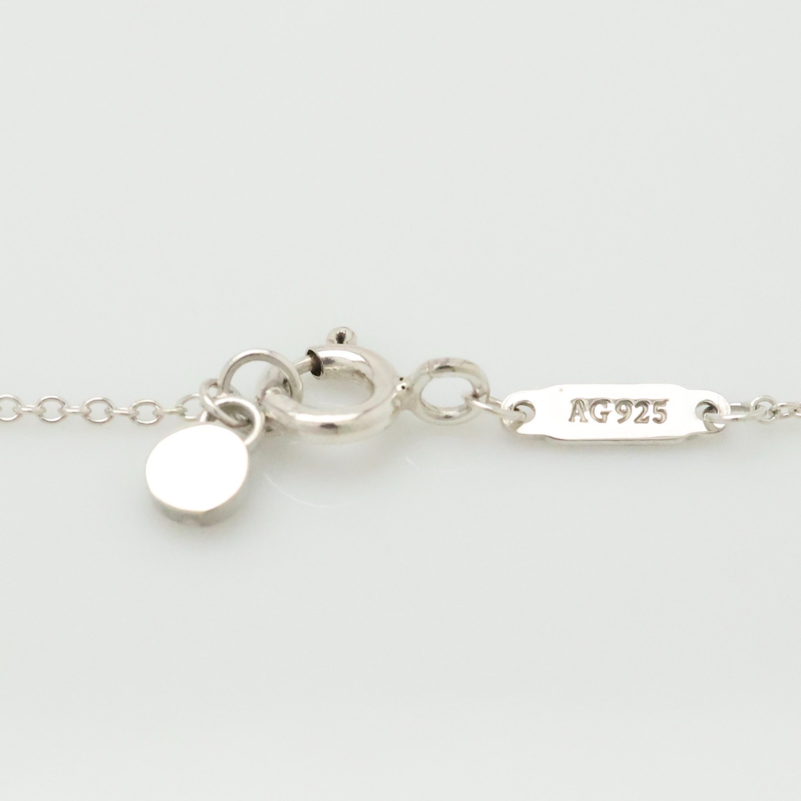 Authentic Tiffany & Co. Return to Round Necklace Silver 925 & Rubedo w/Pouch