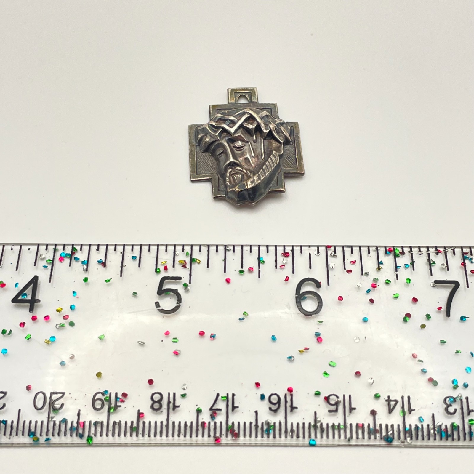 LUMIN STERLING SILVER “JESUS” PENDANT – Slightly Dented as shown in pictures