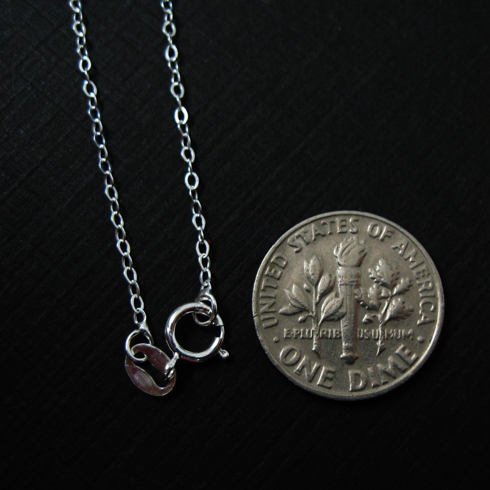 925 Sterling Silver Chain-Cable Flat Oval- Fine Silver Chain- All Sizes