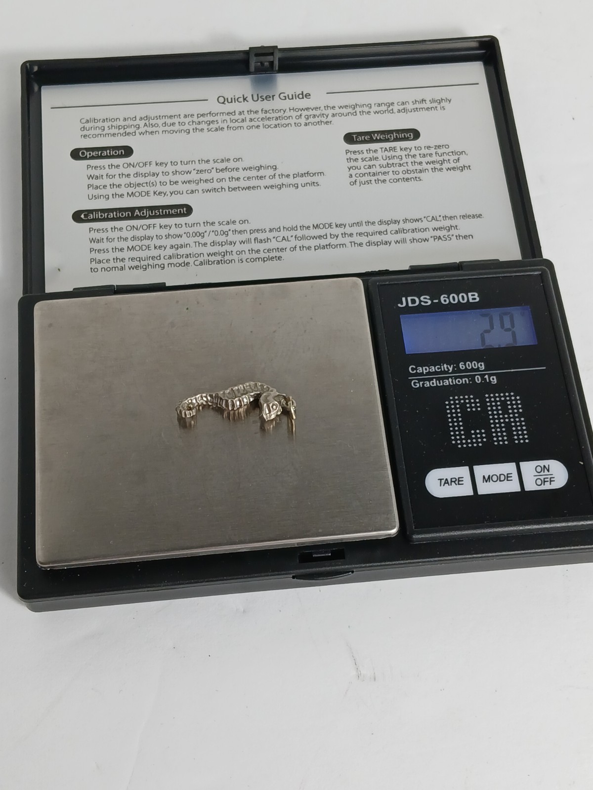 Vintage 925 Sterling Silver Seahorse Pendant Fish Ocean Marine Animals
