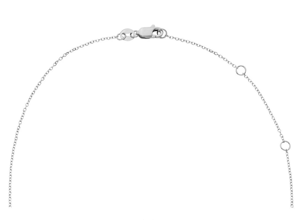 Pave Diamond Rectangle Pendant,925 Sterling Silver – Diamond Pendant IGI Cert