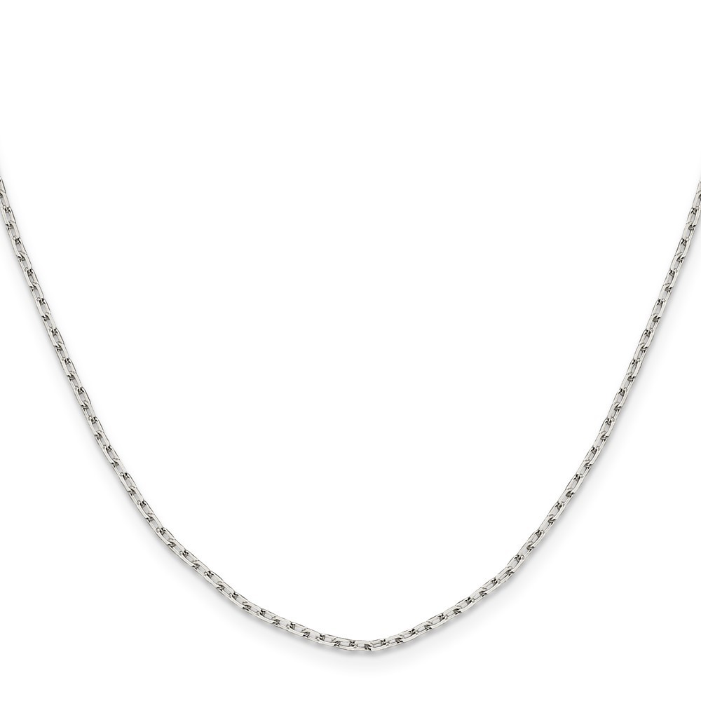 925 Sterling Silver 1-7.5mm Cable Chain Necklace 7-30 Inch Mens Womens