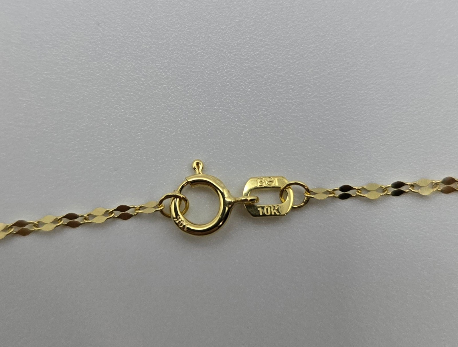 New Solid 10k Yellow Gold Mirror Link 1.5mm 24inch Chain Necklace, Italy