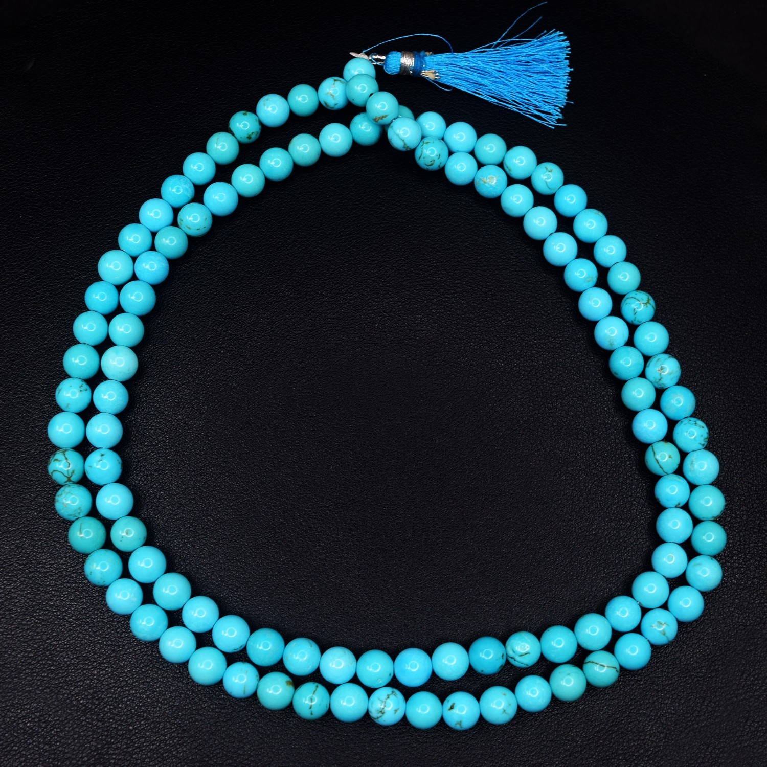 Single Strand Howlite 445.00 Cts Best Beaded 108 Prayer Mala Necklace RK 120 AZ1