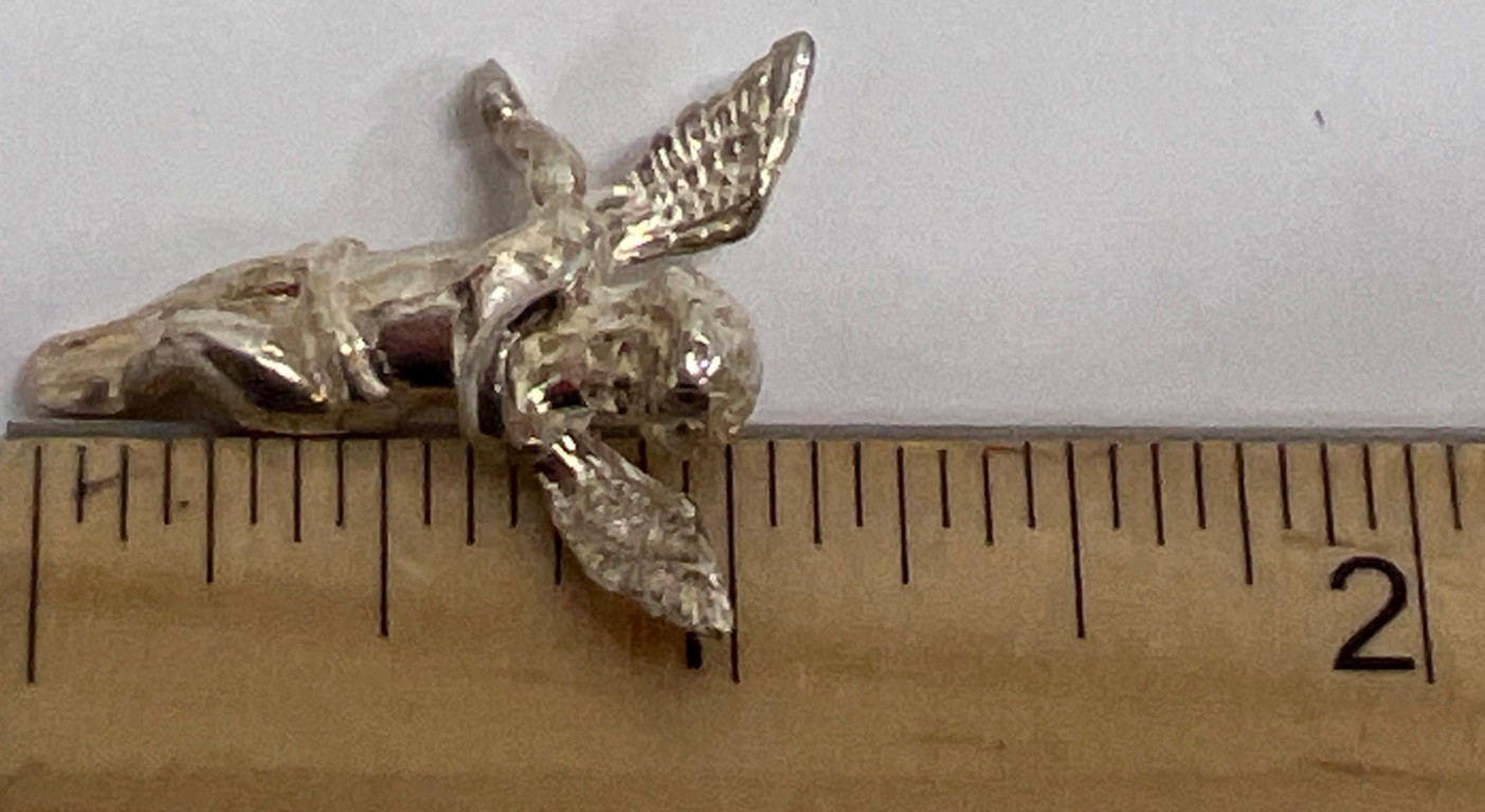 Guardian Angel 3D Sterling Silver Pendent