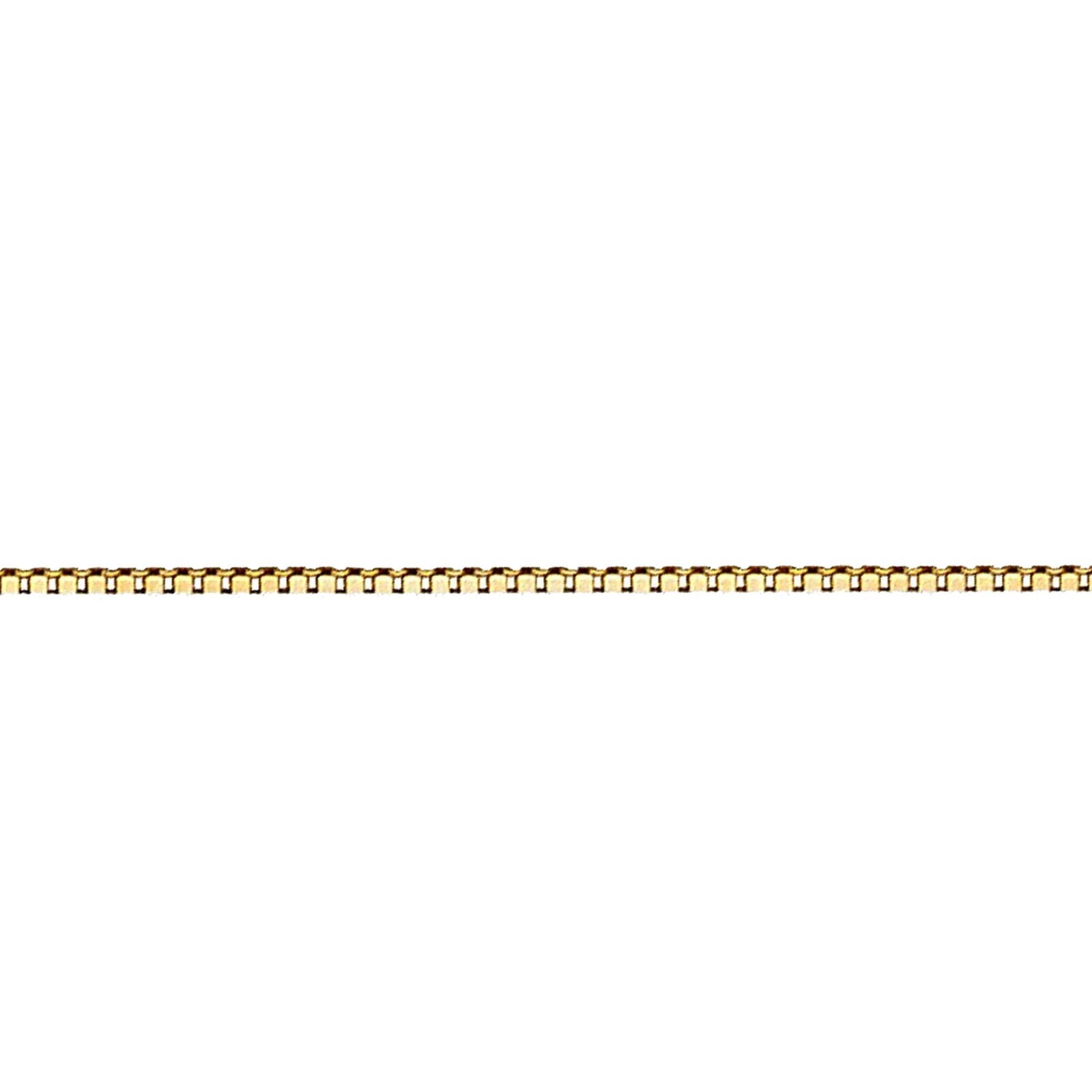 14K Solid Yellow Gold 0.45 mm Box Chain with Lobster Clasp 16″ 18″ 20″