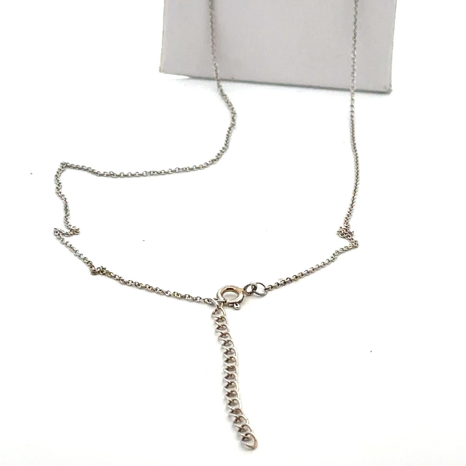 Sterling Silver Whale Necklace W/Swarovski Crystal (3/4 x 1/2 Inch) Chain 18+2