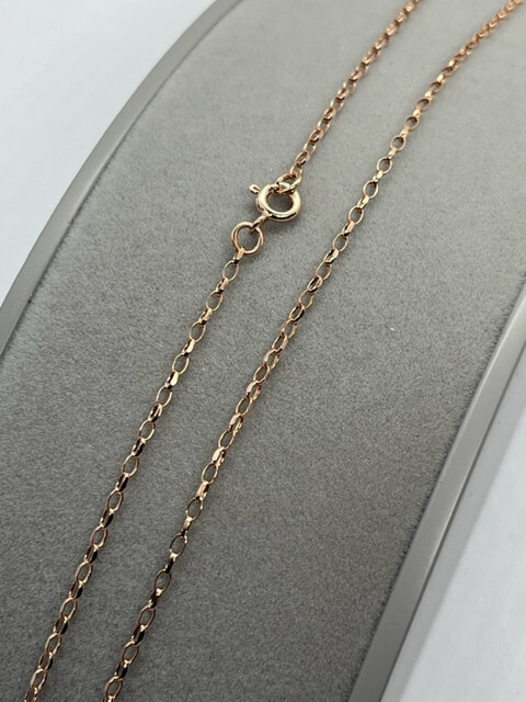 9ct Rose Gold 1.7mm Mini Belcher Filed Link Chain 28″ / 70cm (RMINF)