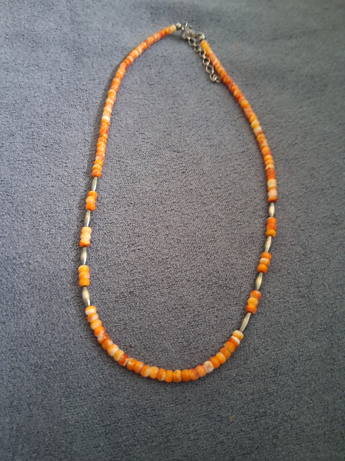 Orange Coral – necklace – Excellent Condition