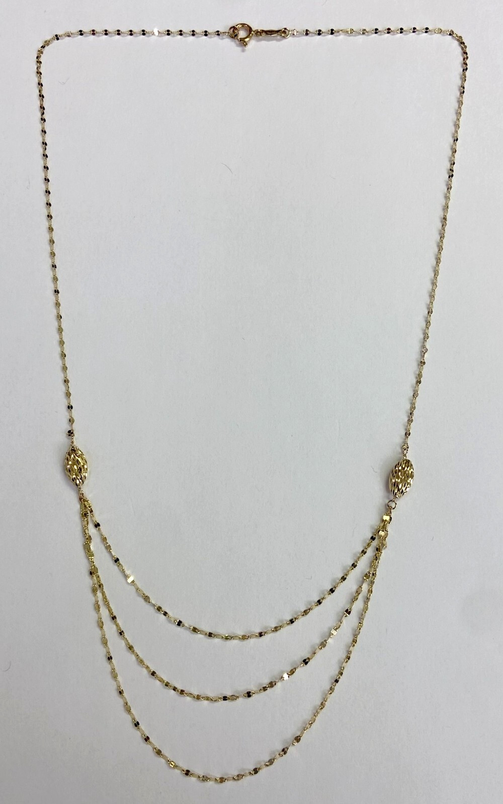 HSN Michael Anthony Solid 10K Yellow Gold Grand Mirror Chain 20″ Necklace