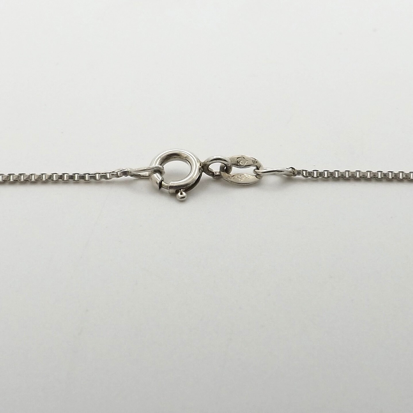 Sterling Silver Natural Diamond Infinity Figure 8 Pendant Necklace 23in