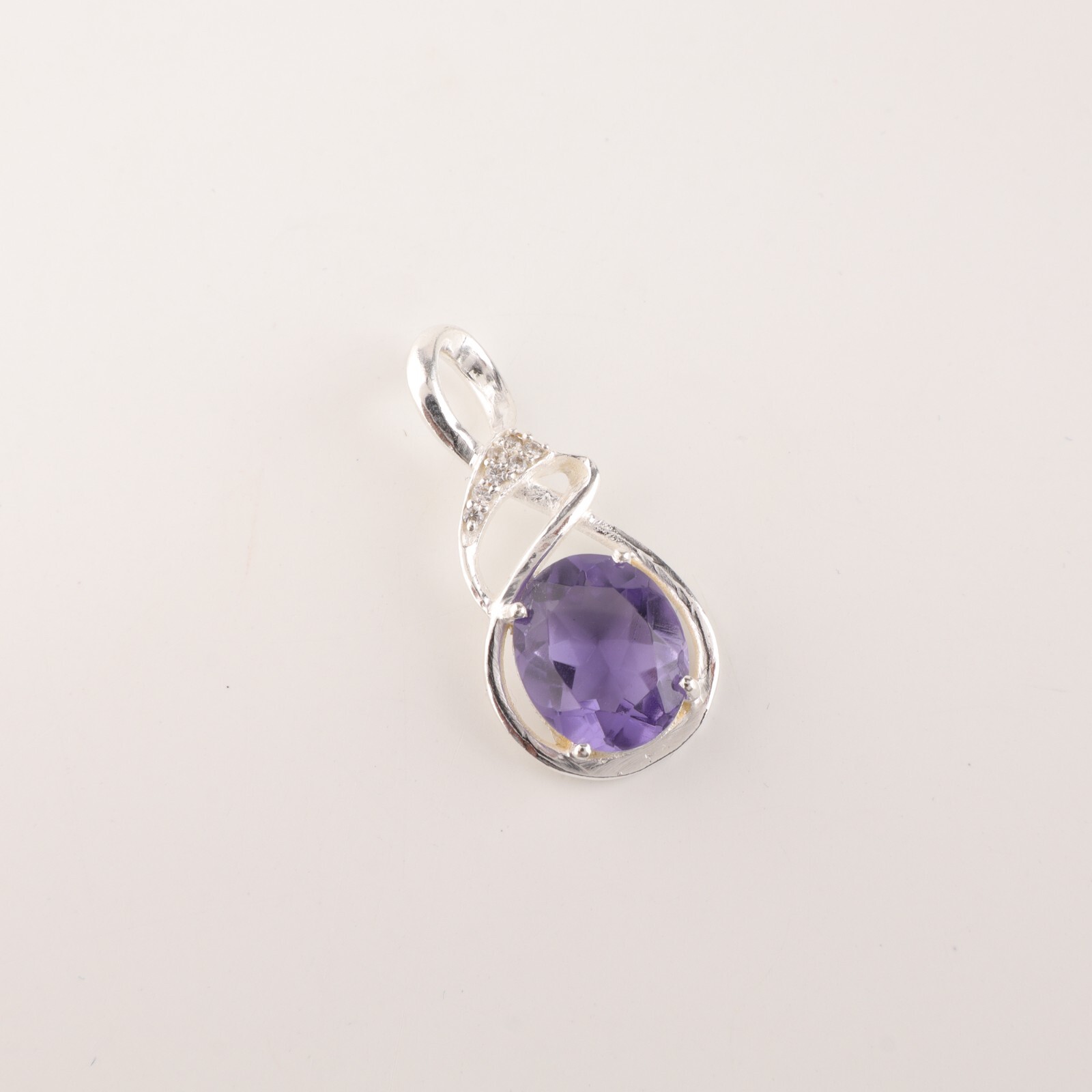 Iolite Gemstone 925 Sterling Silver Boho Jewelry Zircon Partywear Pendant1.22″