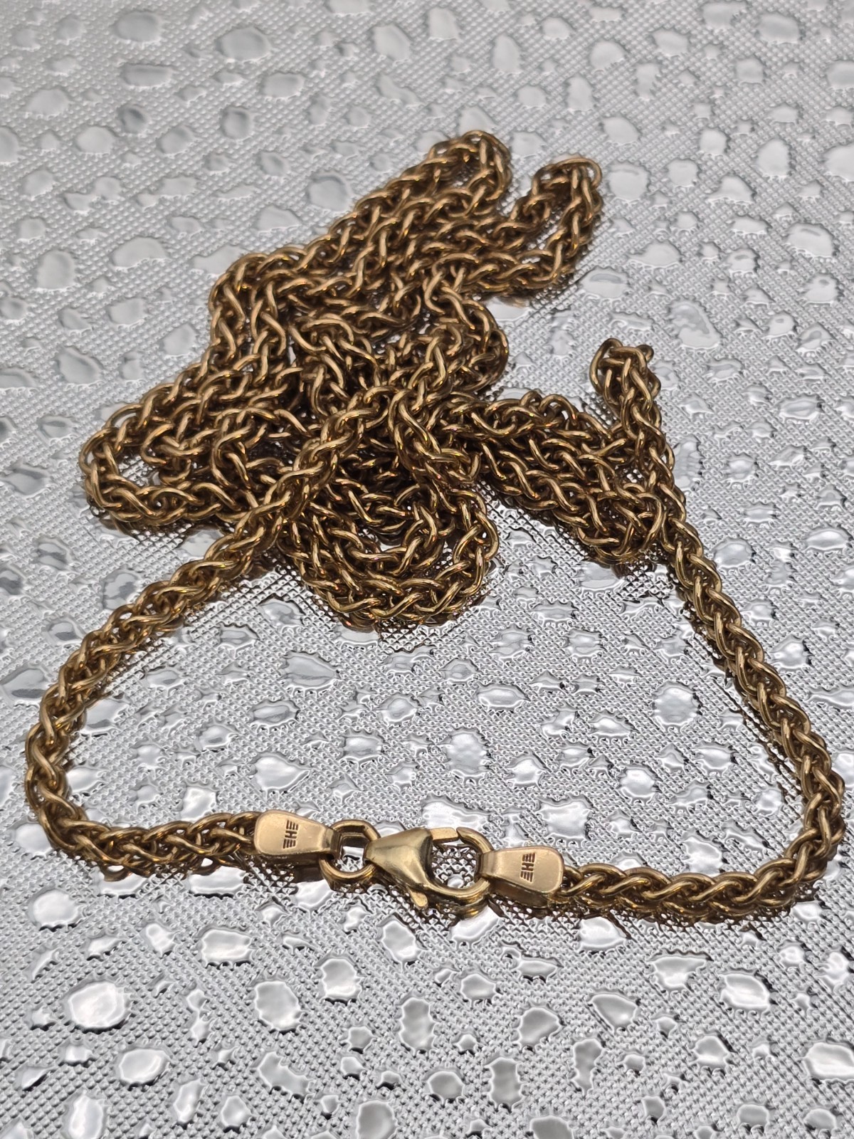 14 karat Italian Spiga link (Wheat link) chain, weighing 13.1 grams (EXJ4)