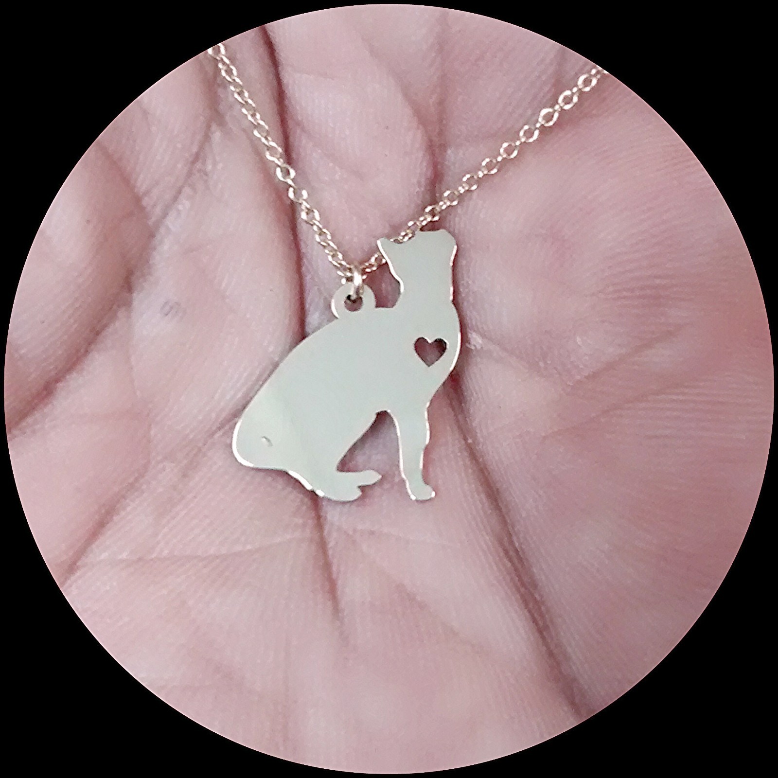 Cat Kitten Necklace – Sterling Silver Jewelry – Gold – Rose Gold – Cat 035