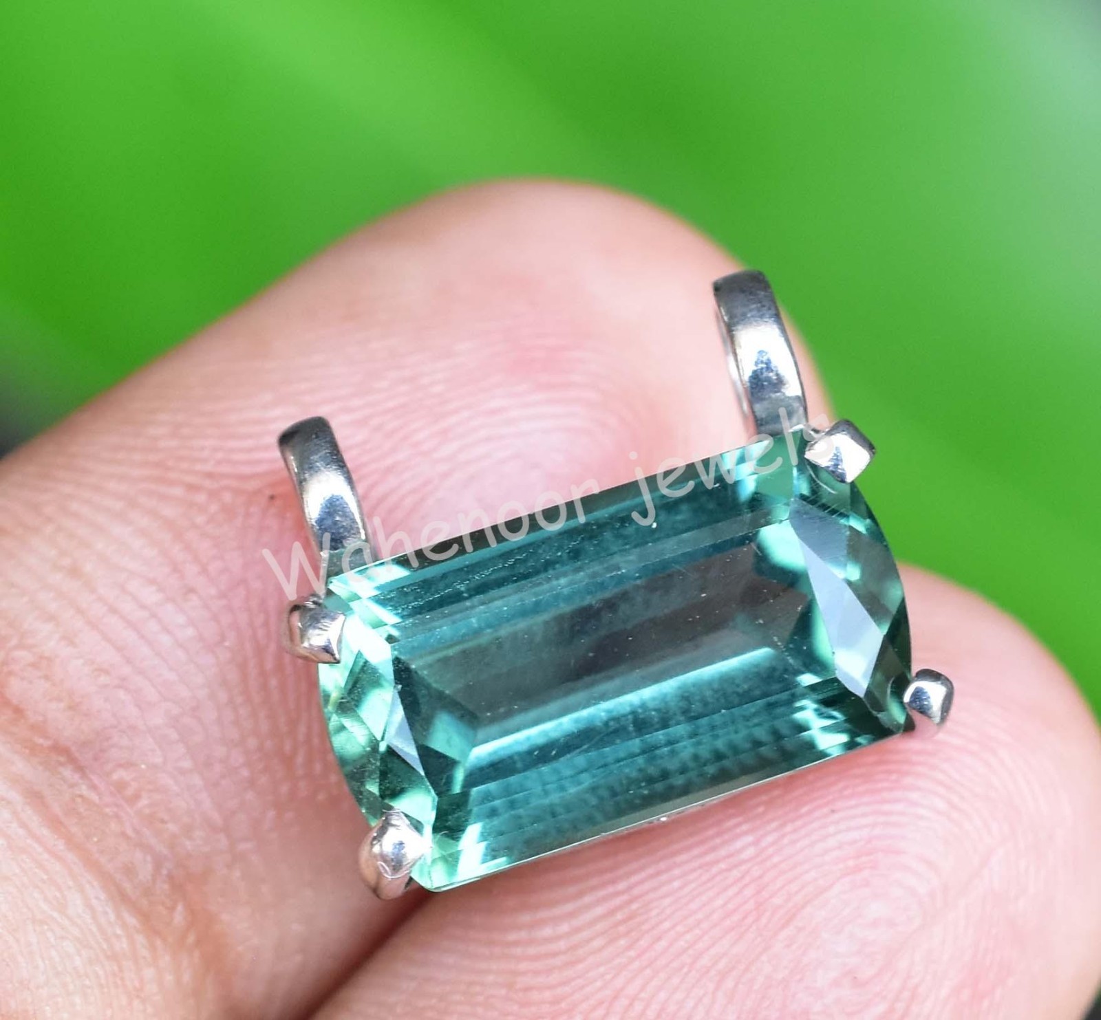Rare 5.50 Ct Natural Paraiba Tourmaline 925 Sterling Silver Pendant Certified