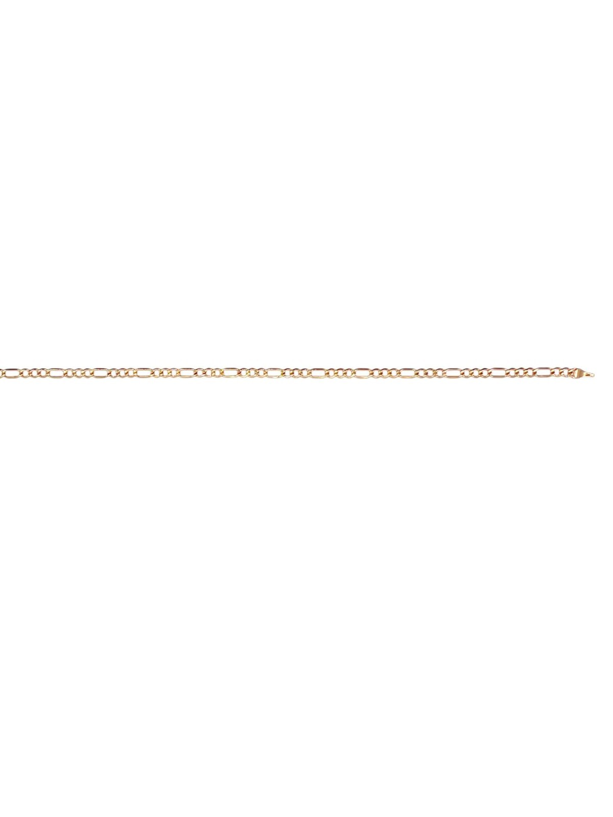 14 Karat Yellow Gold 2.80mm Diamond Cut Classic Figaro Chain – 10 Inches