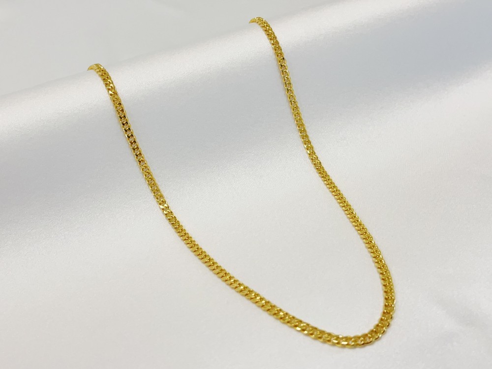 18K Yellow Gold 4mm Solid Curb Miami Cuban Chain Link Mens Womens Necklace 20″
