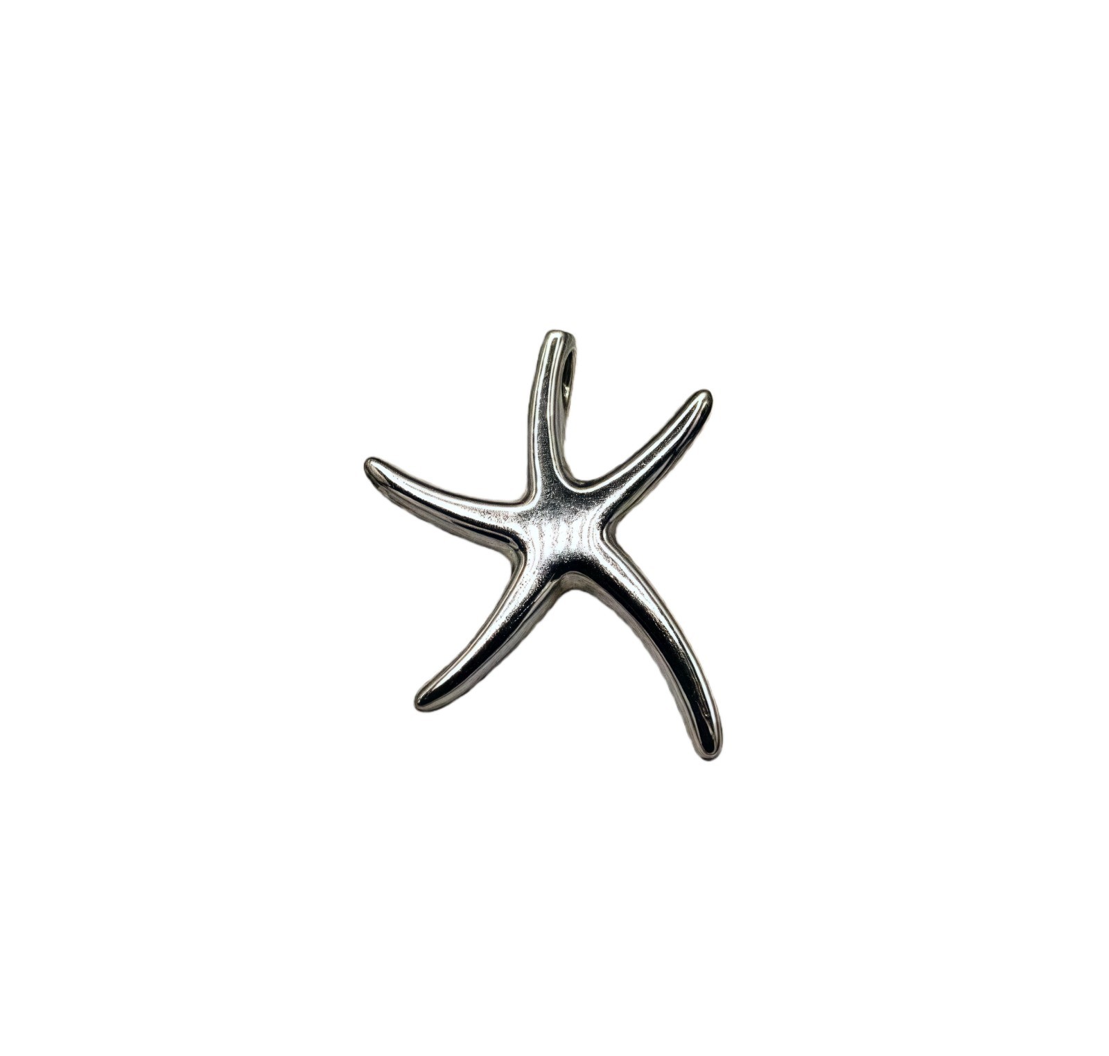 Sterling Silver 925 Large Starfish Sea Star Pendant Beach Ocean Sea Life ATI