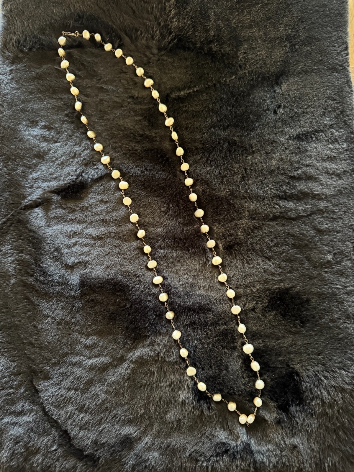 Sterling Silver 925 Silpada N1368 Fresh Catch 32″ 9MM Freshwater Pearl Necklace