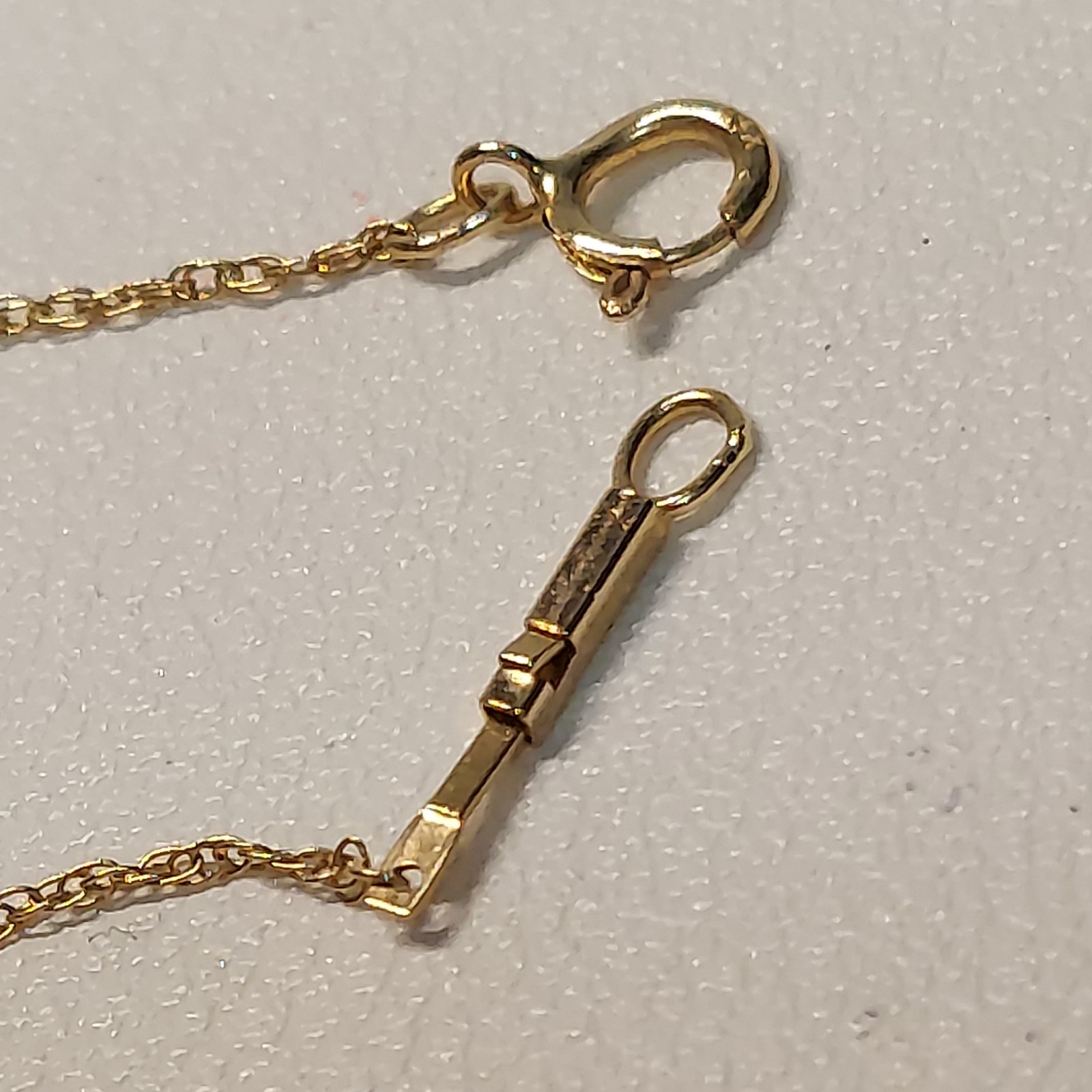 1.22g 14K Gold Beaded Station Necklace Minimalist Ball Chain Necklace 24.4 in
