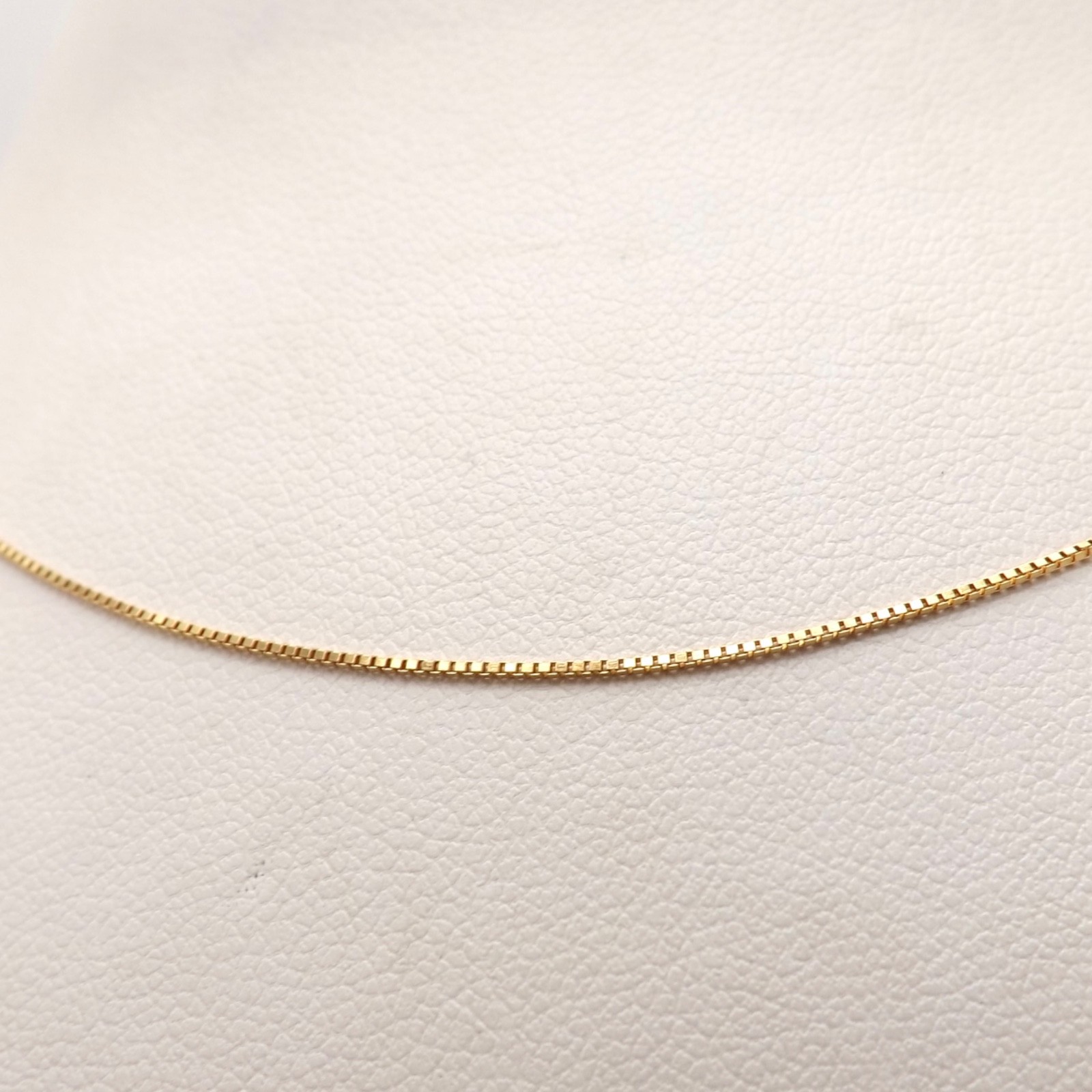 Solid 14k Gold Box Link Pendant Chain Necklace 16in New