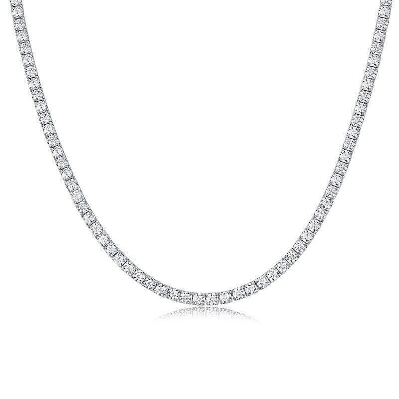 3-6.5mm Moissanite Tennis Chain Necklace -VVS D- 925 Sterling Silver Wholesale!!
