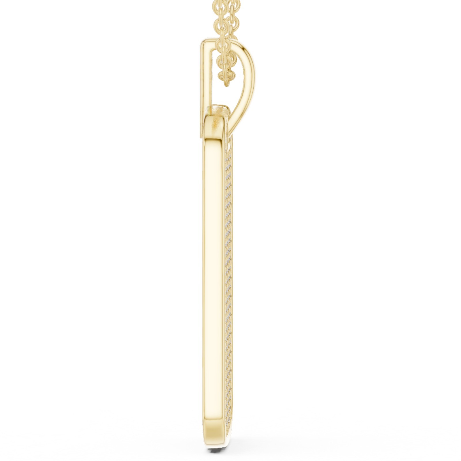 Certified VVS1 Natural Diamond Anniversary Women Gift Pendant 14k Gold Over