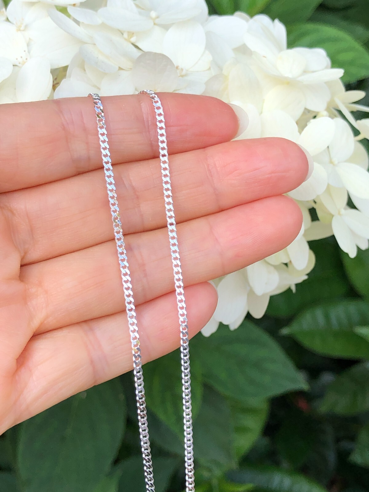 Sterling Silver 925 Cuban Link Chain Necklace Men Women 2mm 16″ 18″ 20″ 22″ 24″
