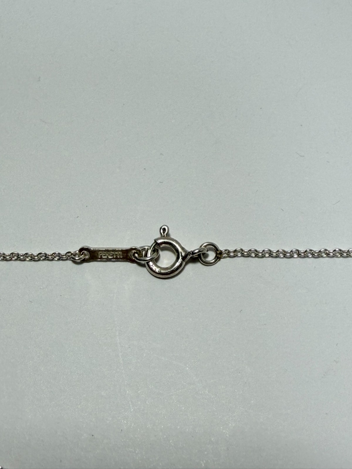 Tiffany & Co. small bean Pendant Necklace Peretti Silver925 excellent F/S