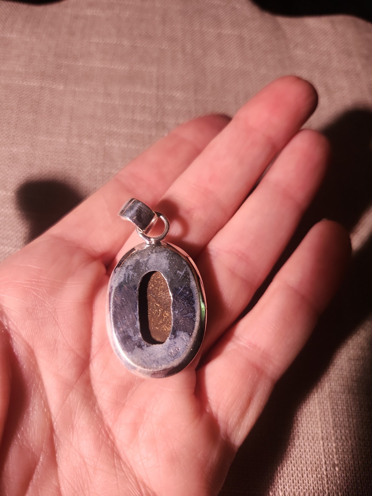 Australian Opal-like Sterling Silver Pendant